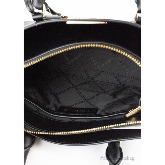 NEW Michael Kors Valerie Small East West Satchel Black Leather Crossbody Bag - Picture 7 of 12